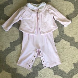 Baby pink and white Ralph Lauren cloths set